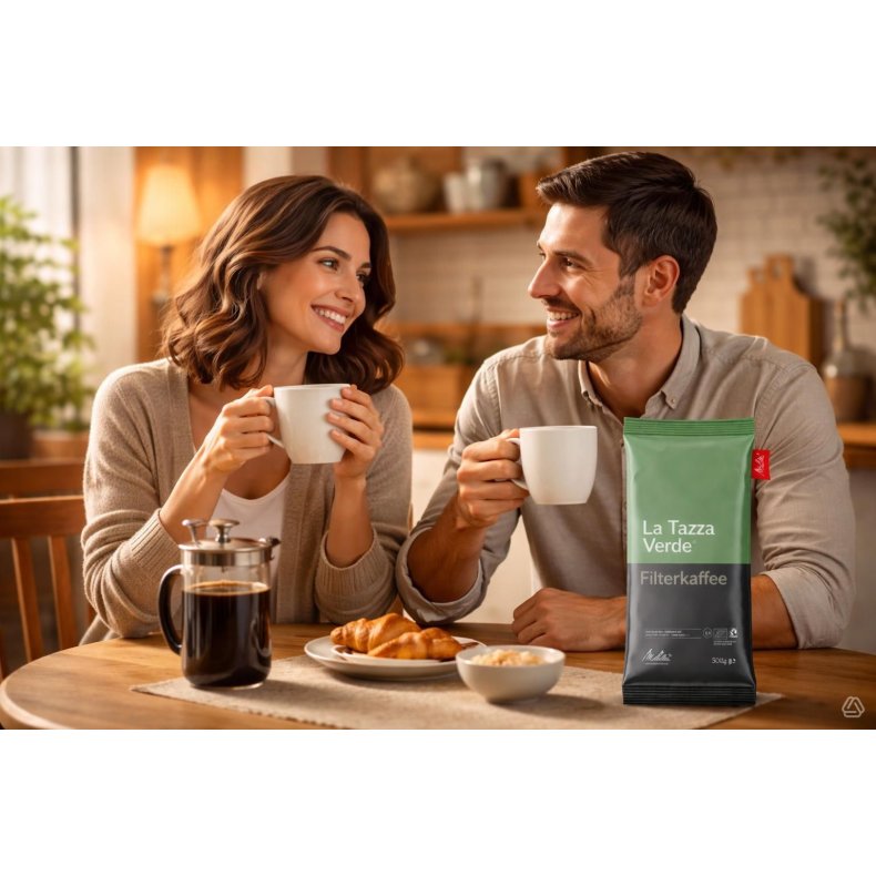 Melitta La Tazza Verde formalet kaffe 12 X 500 g. 