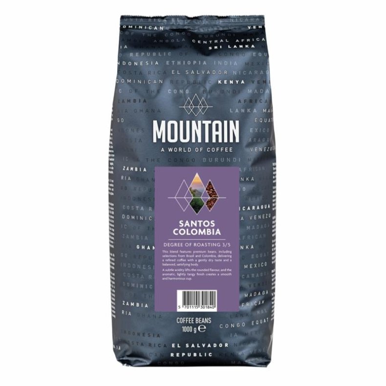 1 kasse Mountain Santos Colombia helb�nner 6 kg.