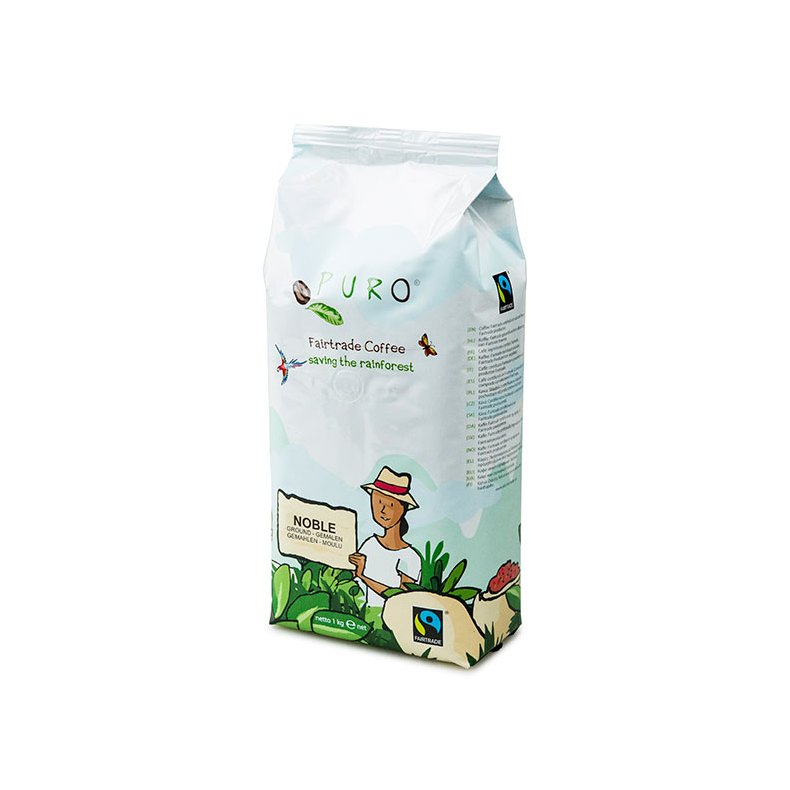 1 kasse KAFFE PURO FAIRTRADE ORGANIC FORMALET 1kg x 9 kg.