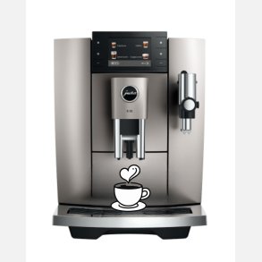 Jura E8 midnight silver kaffemaskine