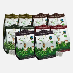 Puro 100 stk. kaffe kapsler b�nneudforskningskasse
