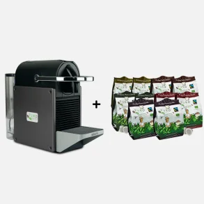 Kapselmaskine og 100 stk. kaffe kapsler