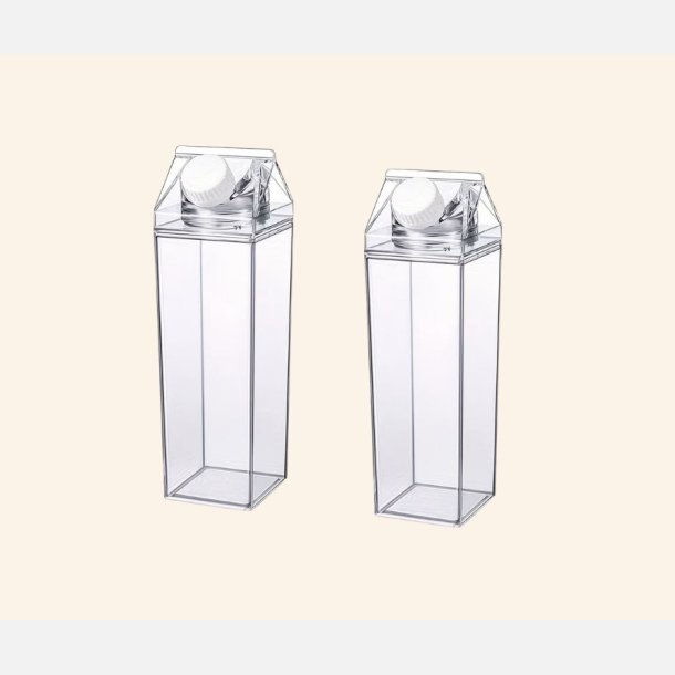 M�lkekarton-Vandflaske