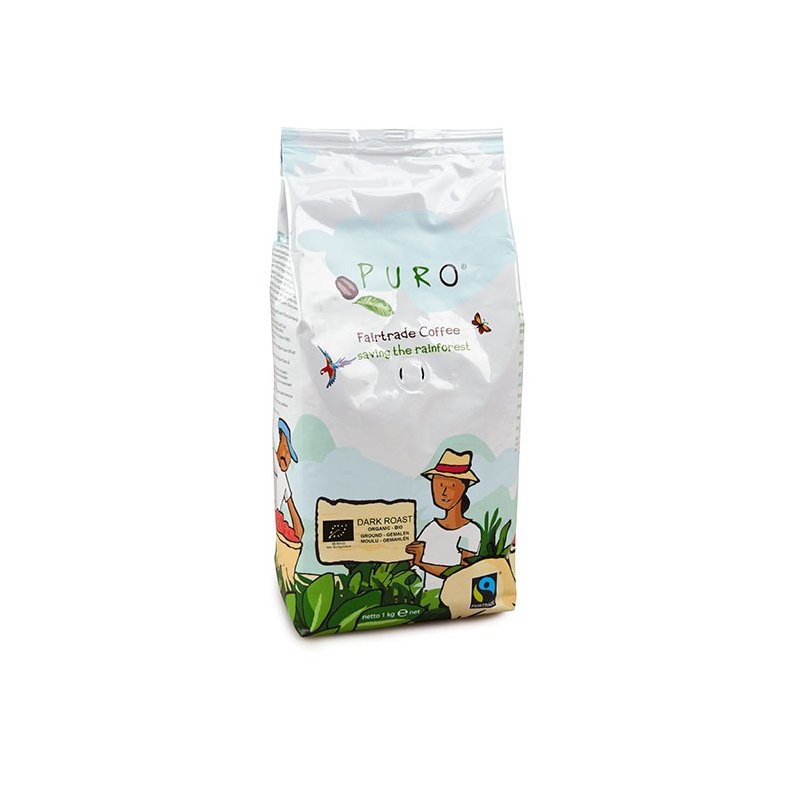 Puro Dark Roast, formalet. ko Fairtrade 9ps x 1000g