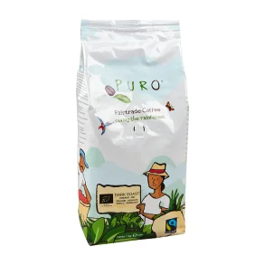 1 kasse KAFFE PURO FAIRTRADE ORGANIC FORMALET 1kg x 9 kg.