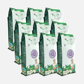 Puro Noble Kaffeb�nner b�nneudforskningskasse 9 kg.