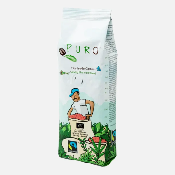 Puro Organic mellemristet Kaffeb�nner 250 g.